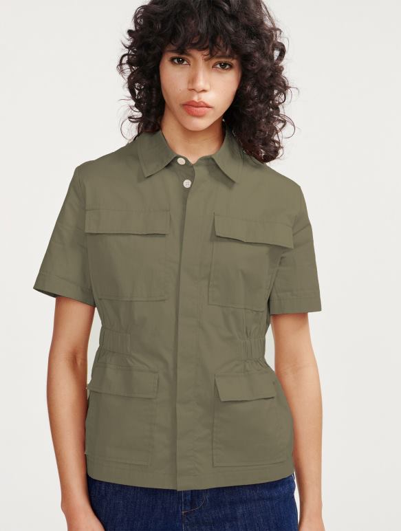 femmes taillis Aigle veste saharienne à manches courtes vêtements 2F486439