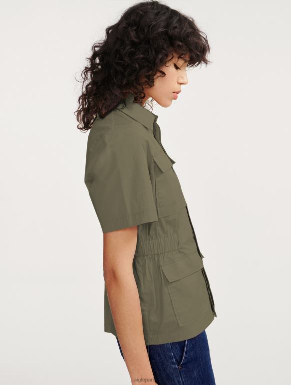 femmes taillis Aigle veste saharienne à manches courtes vêtements 2F486439