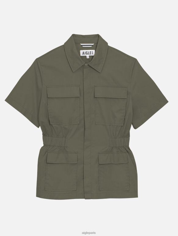 femmes taillis Aigle veste saharienne à manches courtes vêtements 2F486439