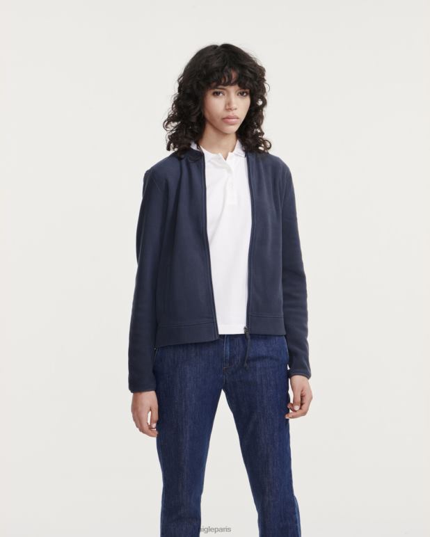 femmes Empire Aigle polaire zippée à col rond vêtements 2F486710