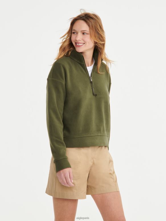 femmes avocat Aigle polaire à col zippé vêtements 2F486586