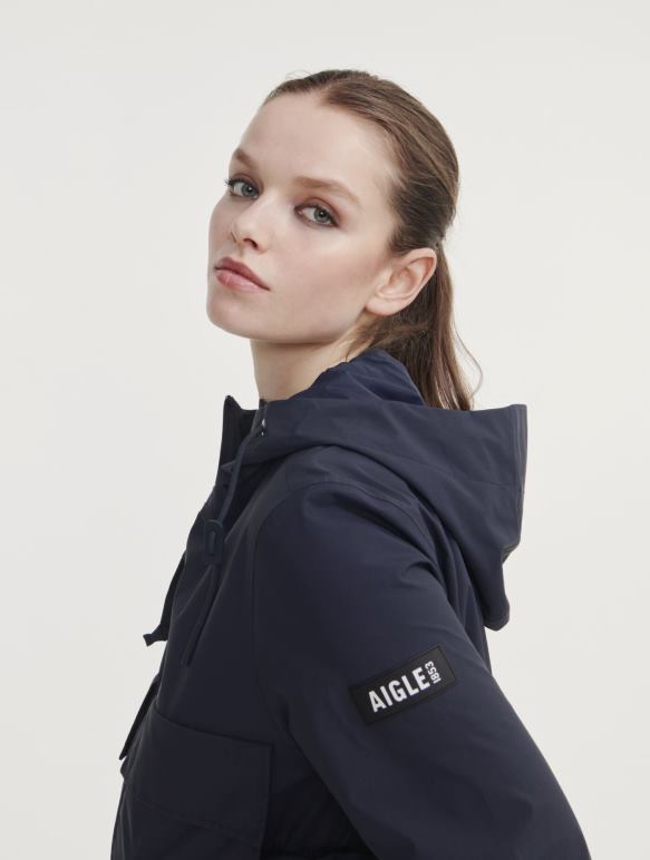 femmes Empire Aigle veste gore-tex courte à capuche vêtements 2F486430