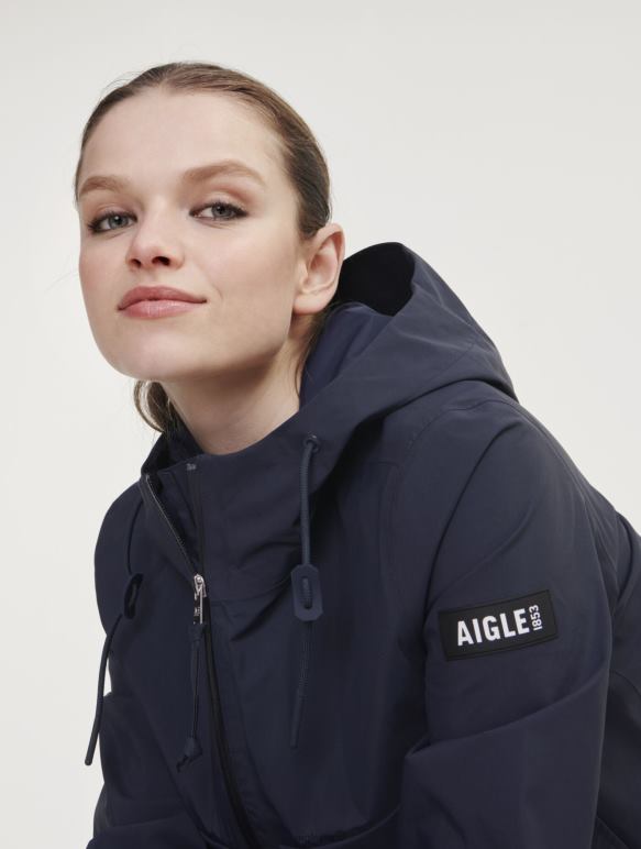 femmes Empire Aigle veste gore-tex courte à capuche vêtements 2F486430