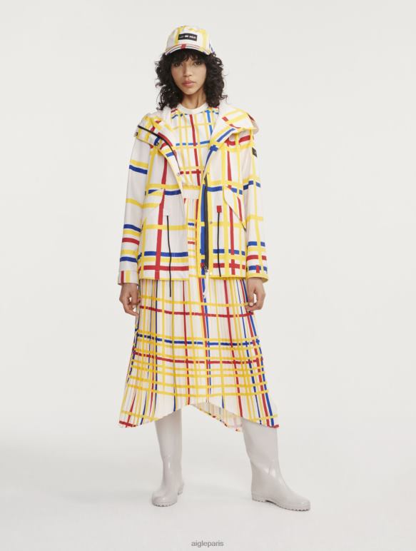 femmes Mondrian Aigle x Centre Pompidou queue de poisson courte à capuche mtd vêtements 2F486503