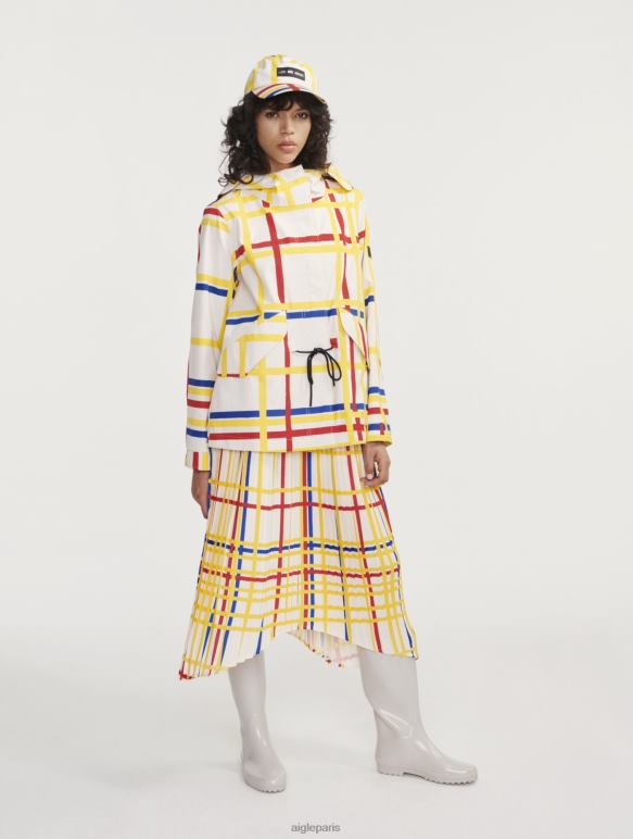 femmes Mondrian Aigle x Centre Pompidou queue de poisson courte à capuche mtd vêtements 2F486503