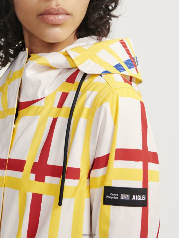 femmes Mondrian Aigle x Centre Pompidou queue de poisson courte à capuche mtd vêtements 2F486503