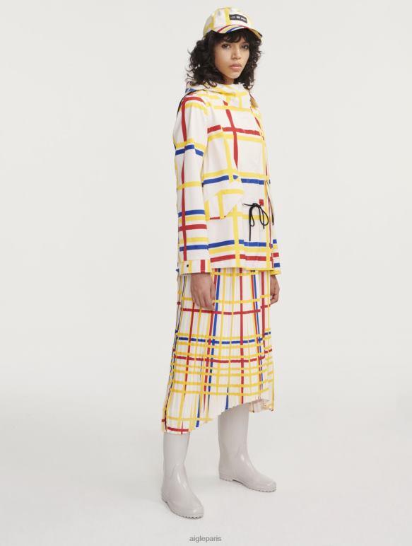 femmes Mondrian Aigle x Centre Pompidou queue de poisson courte à capuche mtd vêtements 2F486503
