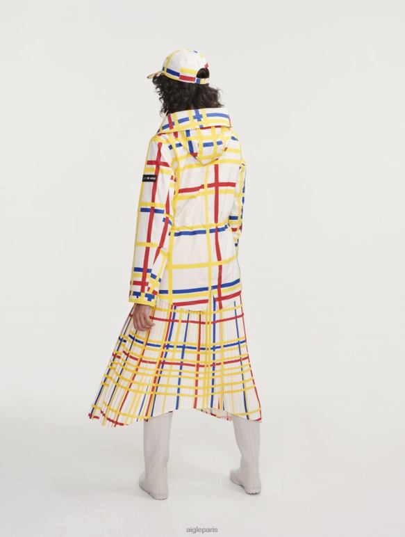 femmes Mondrian Aigle x Centre Pompidou queue de poisson courte à capuche mtd vêtements 2F486503