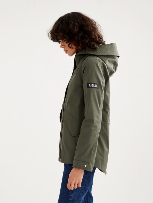 femmes avocat Aigle emblématique queue de poisson courte à capuche mtd vêtements 2F486506