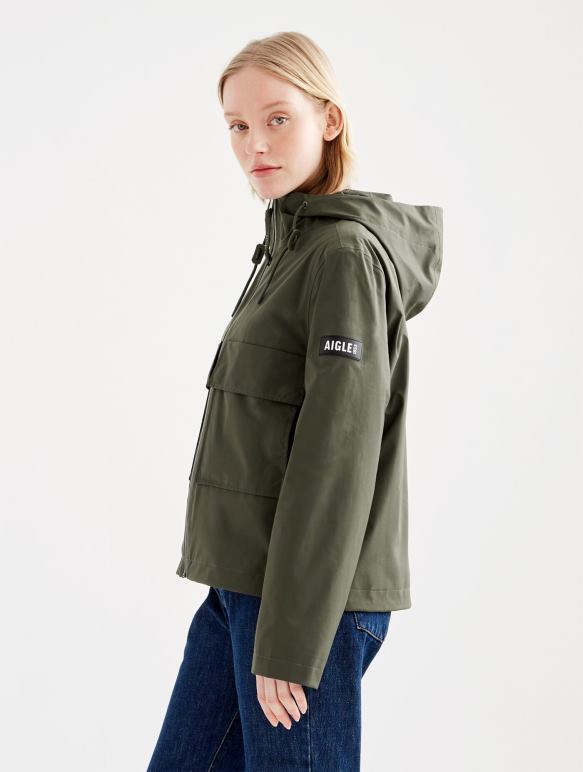 femmes avocat Aigle veste gore-tex courte à capuche vêtements 2F486476