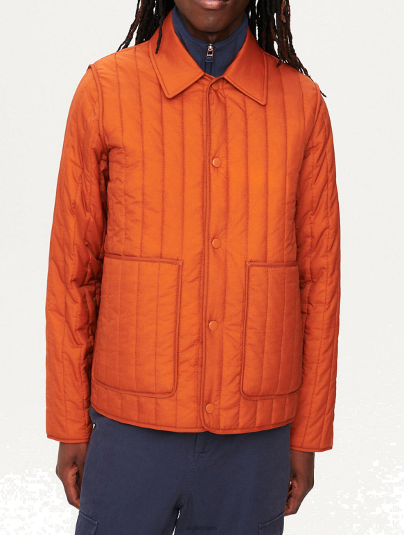femmes brun doré Aigle veste matelassée vêtements 2F486175
