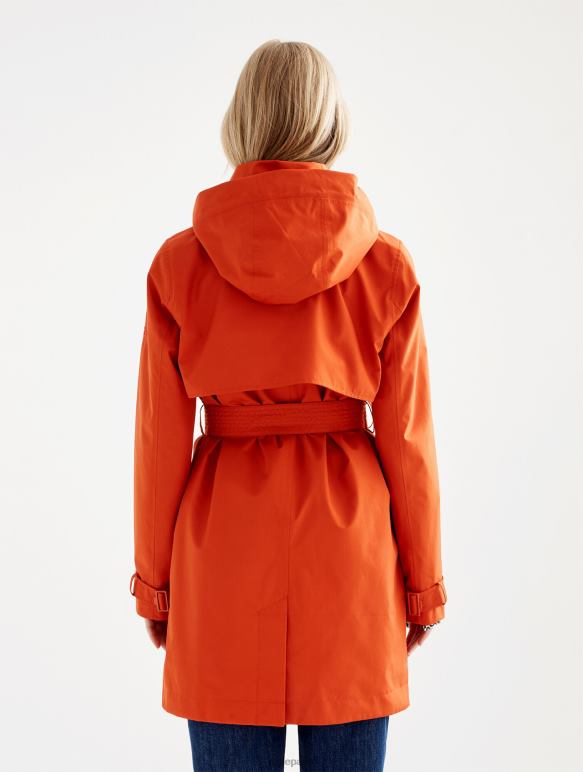 femmes goji Aigle trench-coat court en gore-tex à capuche amovible vêtements 2F486501