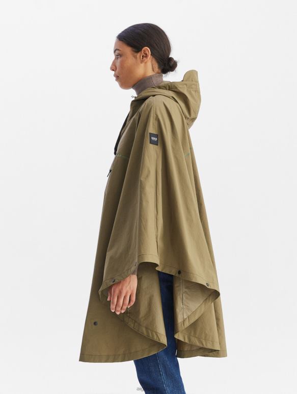 femmes kaki Aigle poncho imperméable pour cyclistes vêtements 2F486670