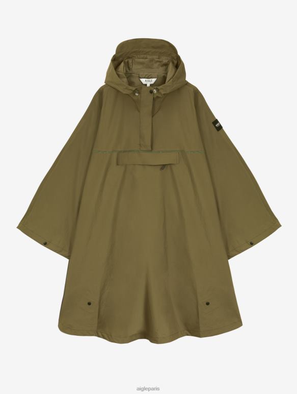femmes kaki Aigle poncho imperméable pour cyclistes vêtements 2F486670