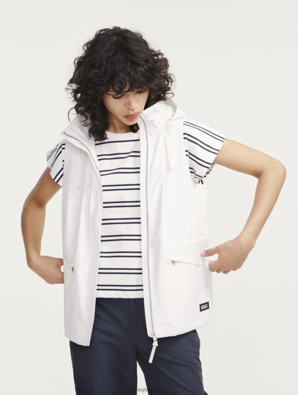 femmes lait je Aigle gilet sans manches gore-tex infinium avec capuche amovible vêtements 2F486473