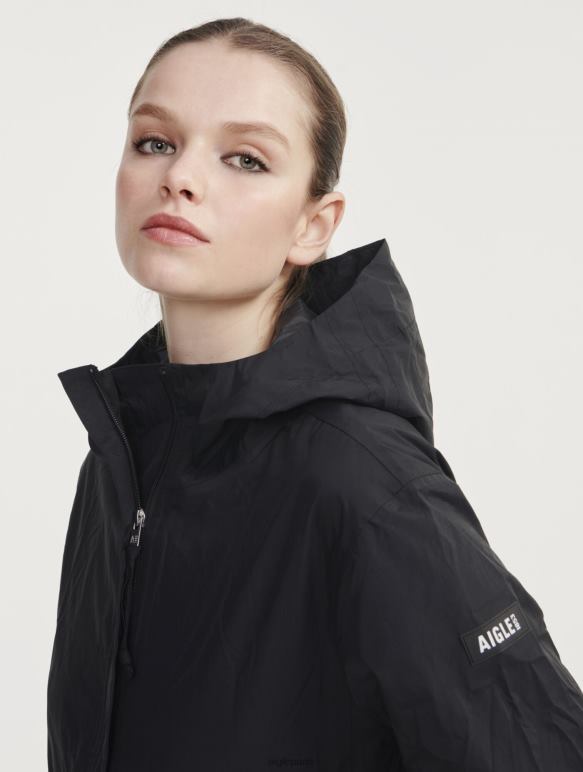femmes noir Aigle veste imperméable courte mtd vêtements 2F486483