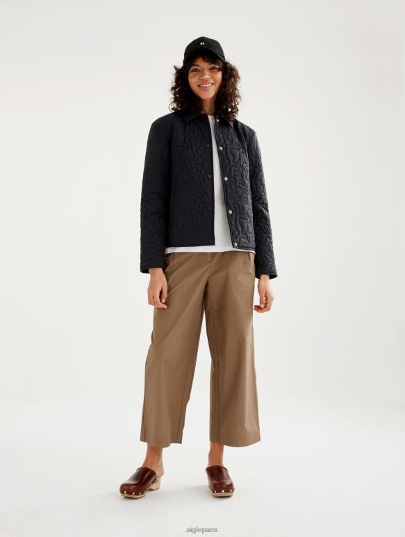 femmes noir Aigle veste matelassée légère vêtements 2F486482