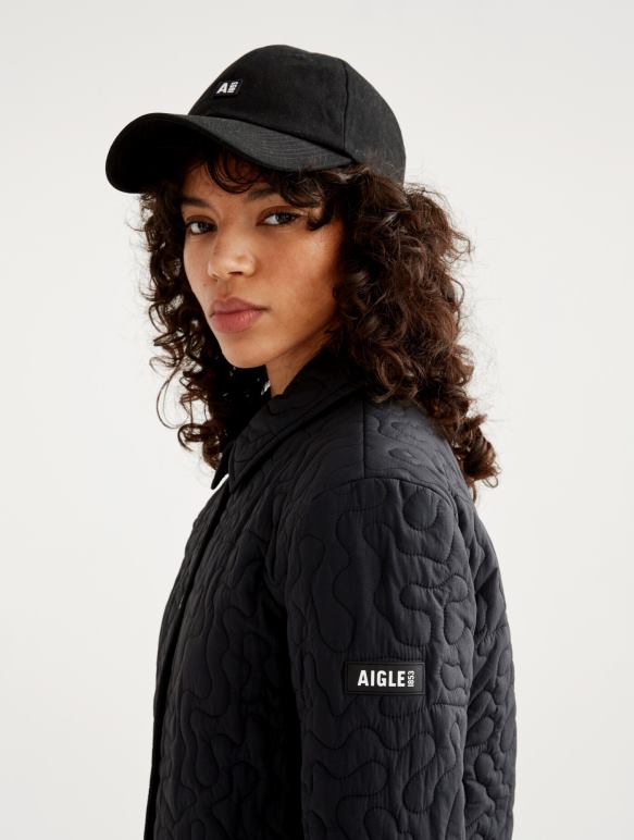 femmes noir Aigle veste matelassée légère vêtements 2F486482