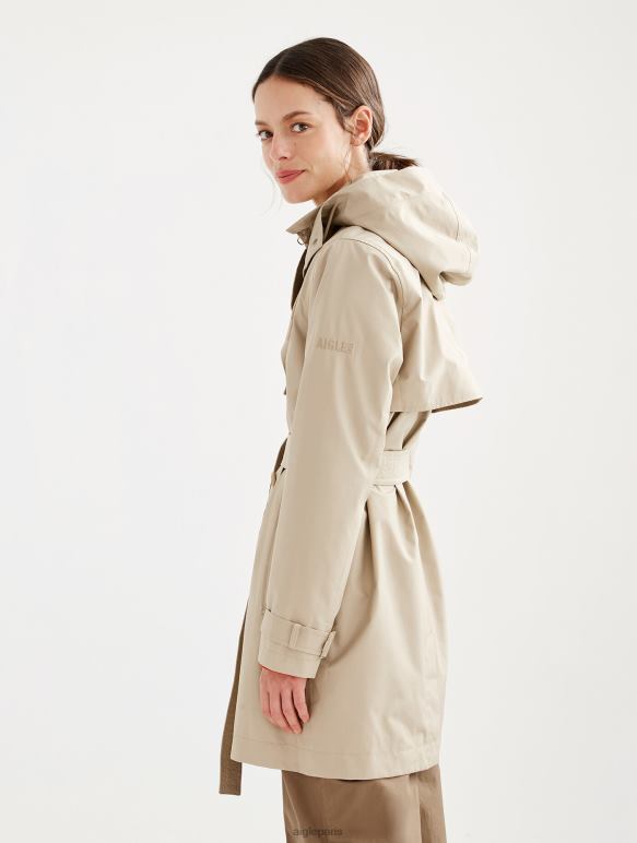 femmes osier Aigle trench-coat court en gore-tex à capuche amovible vêtements 2F486452