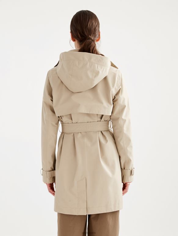 femmes osier Aigle trench-coat court en gore-tex à capuche amovible vêtements 2F486452