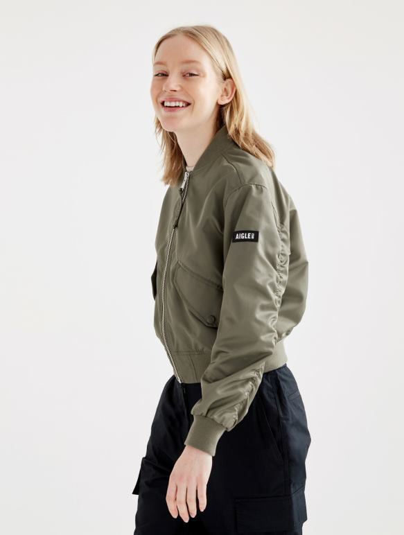 femmes taillis Aigle bomber court déperlant vêtements 2F486444