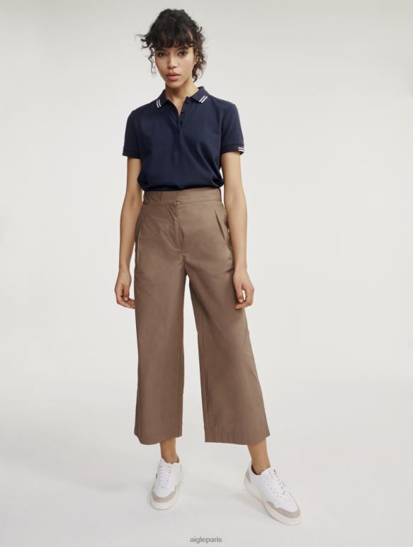 femmes cappuccino Aigle Pantalon large 7/8 vêtements 2F486555