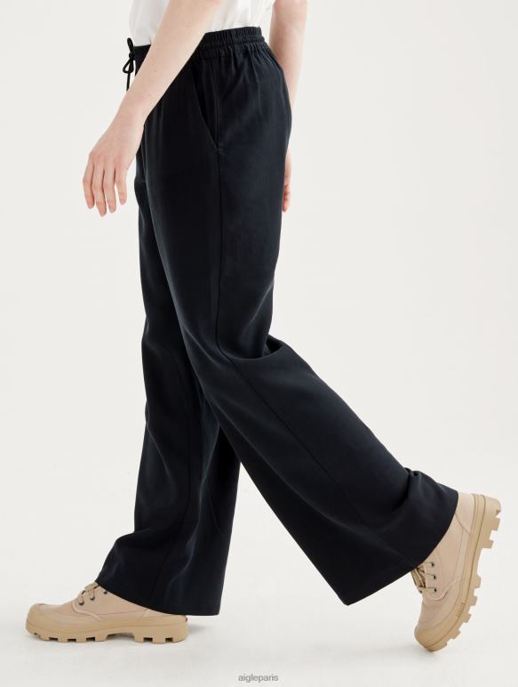 femmes noir Aigle pantalon ample 7/8 vêtements 2F486509
