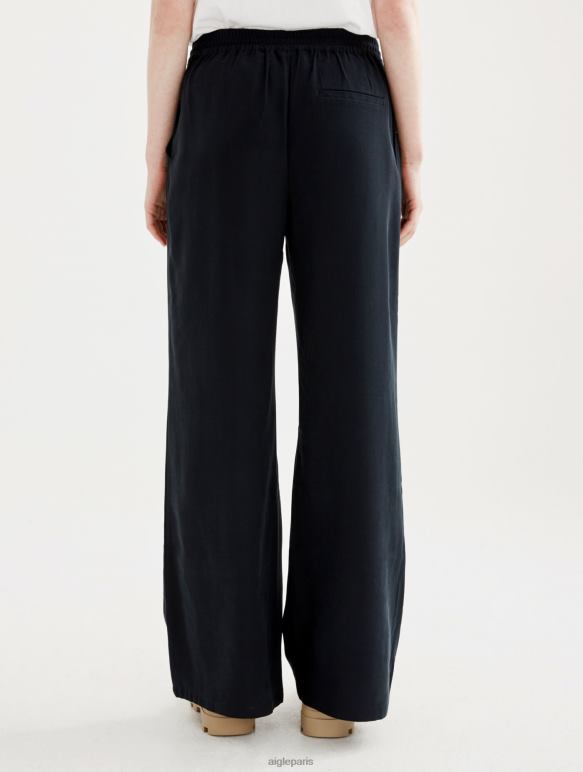 femmes noir Aigle pantalon ample 7/8 vêtements 2F486509