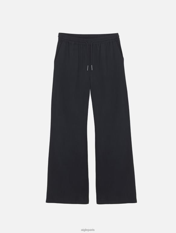 femmes noir Aigle pantalon ample 7/8 vêtements 2F486509