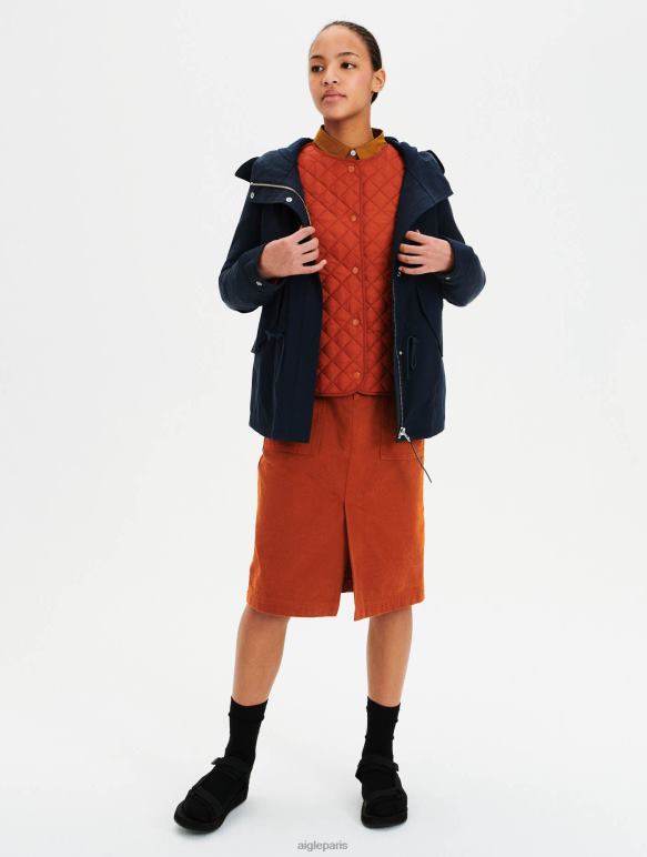 femmes Empire Aigle parka courte à queue de poisson vêtements 2F486679