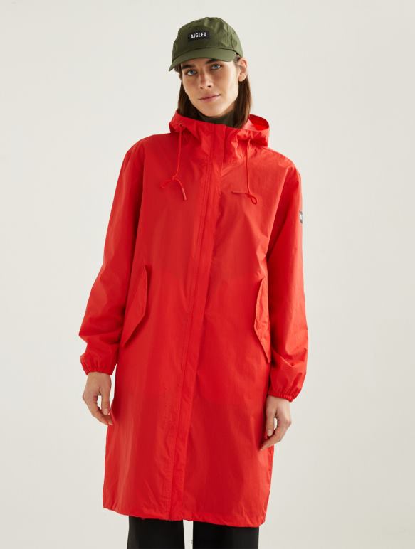 femmes coquelicot Aigle parka mtd à capuche longue vêtements 2F486502