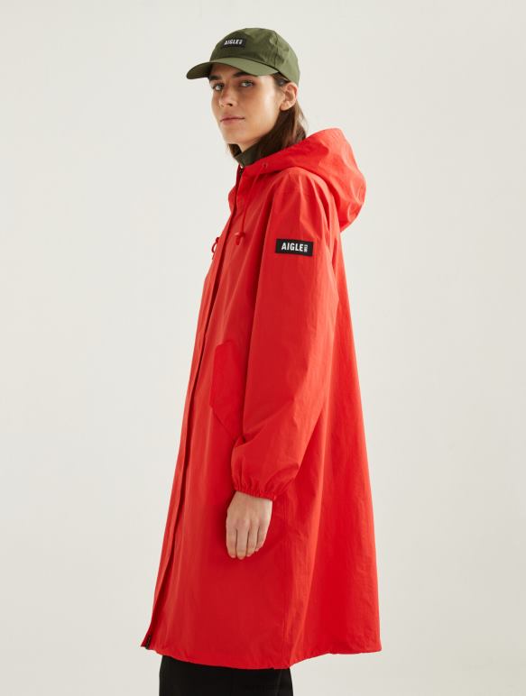 femmes coquelicot Aigle parka mtd à capuche longue vêtements 2F486502