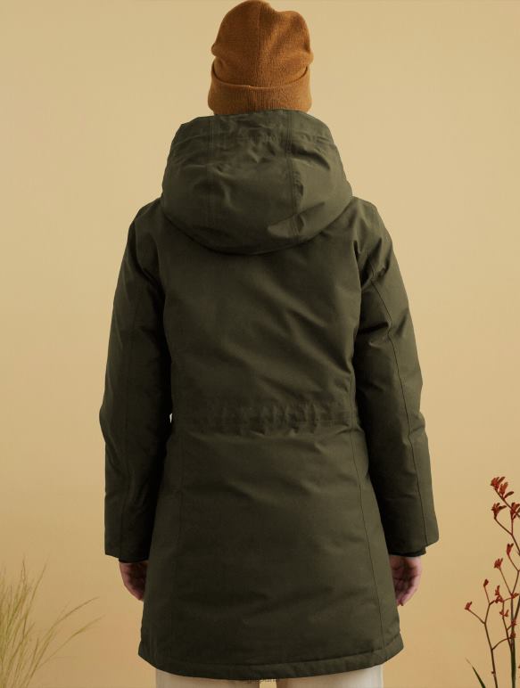 femmes kaki Aigle parka en duvet très chaude et gore-tex vêtements 2F486713