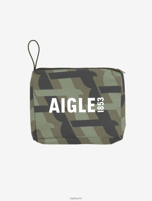 femmes kaki pr Aigle parka mtd à capuche longue imprimée vêtements 2F486466