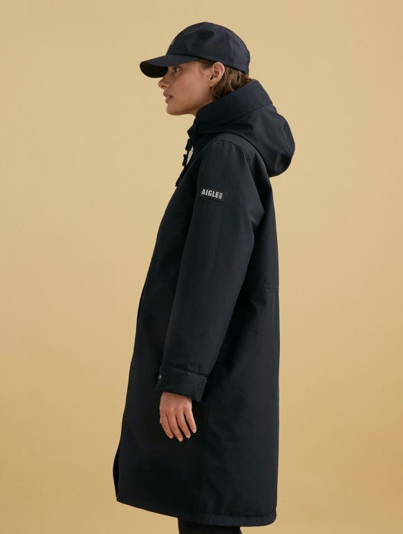 femmes noir Aigle parka gore-tex très chaude vêtements 2F486675
