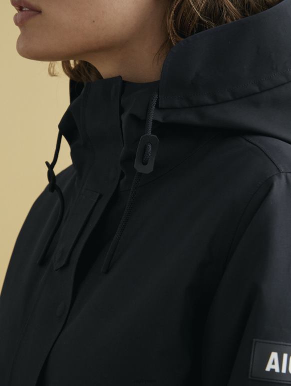 femmes noir Aigle parka gore-tex très chaude vêtements 2F486675