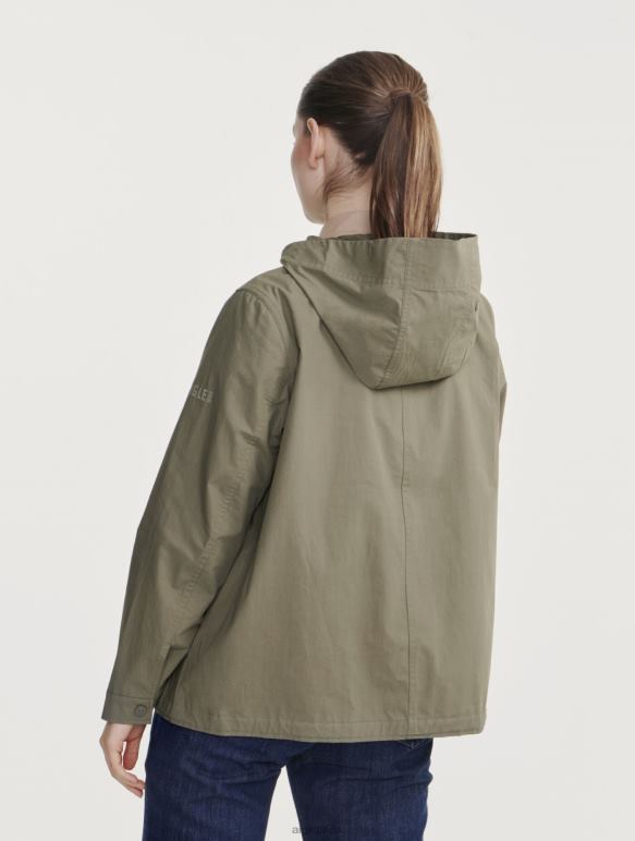 femmes taillis je Aigle parka courte à capuche gros grain vêtements 2F486487