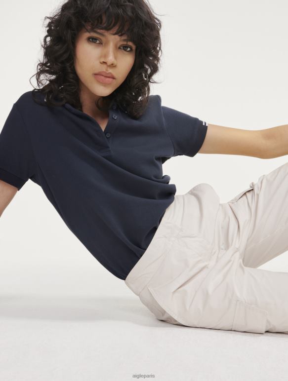femmes Empire Aigle polo en piqué à manches courtes vêtements 2F486468