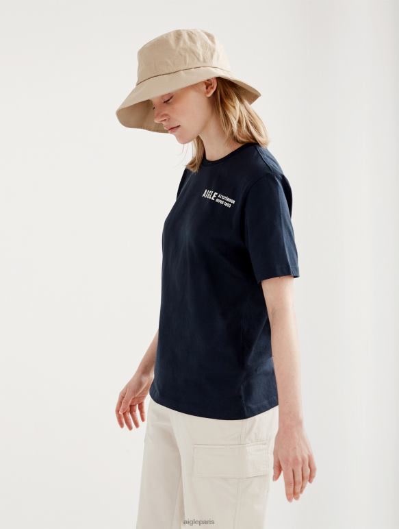 femmes Empire Aigle t-shirt à col rond en coton biologique vêtements 2F486571