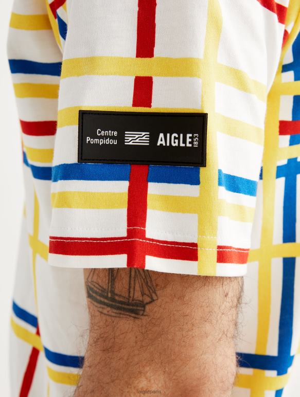 femmes Mondrian Aigle x Centre Pompidou t-shirt à col rond vêtements 2F48610
