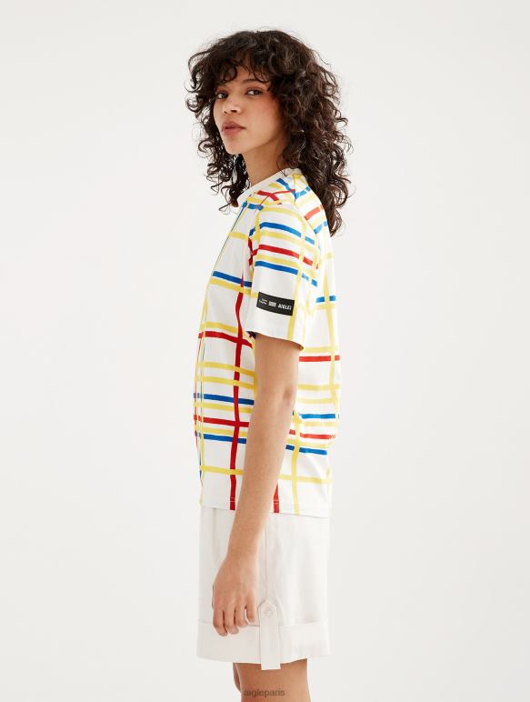 femmes Mondrian Aigle x Centre Pompidou t-shirt à col rond vêtements 2F48610