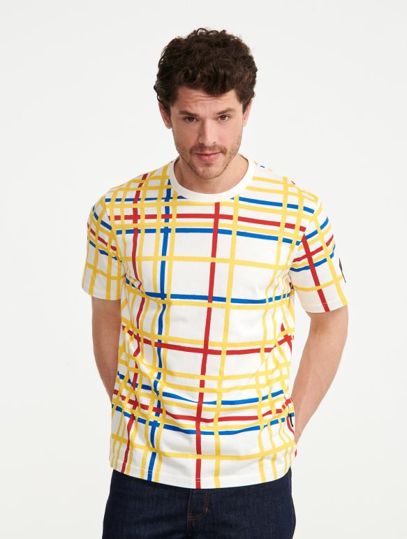 femmes Mondrian Aigle x Centre Pompidou t-shirt à col rond vêtements 2F48610