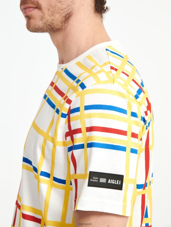 femmes Mondrian Aigle x Centre Pompidou t-shirt à col rond vêtements 2F48610