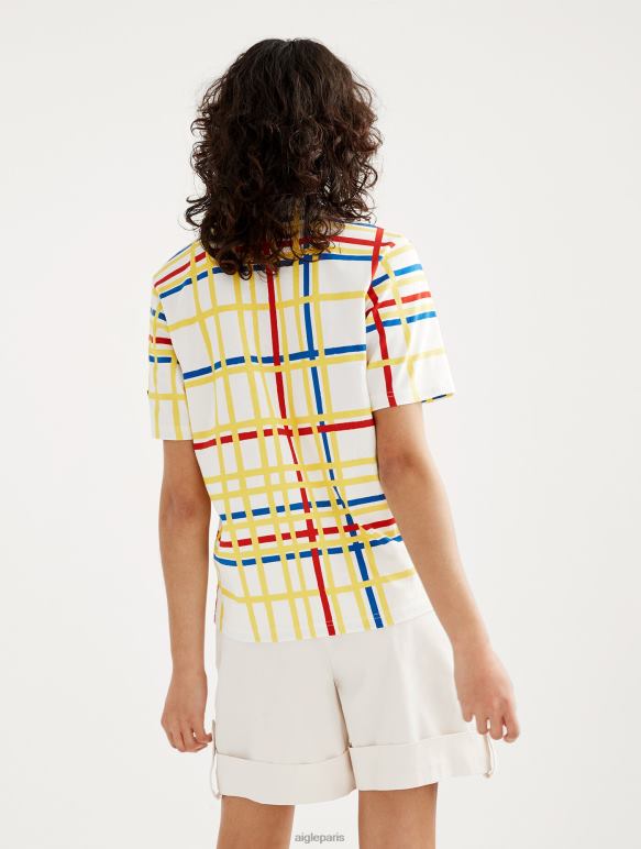 femmes Mondrian Aigle x Centre Pompidou t-shirt à col rond vêtements 2F48610