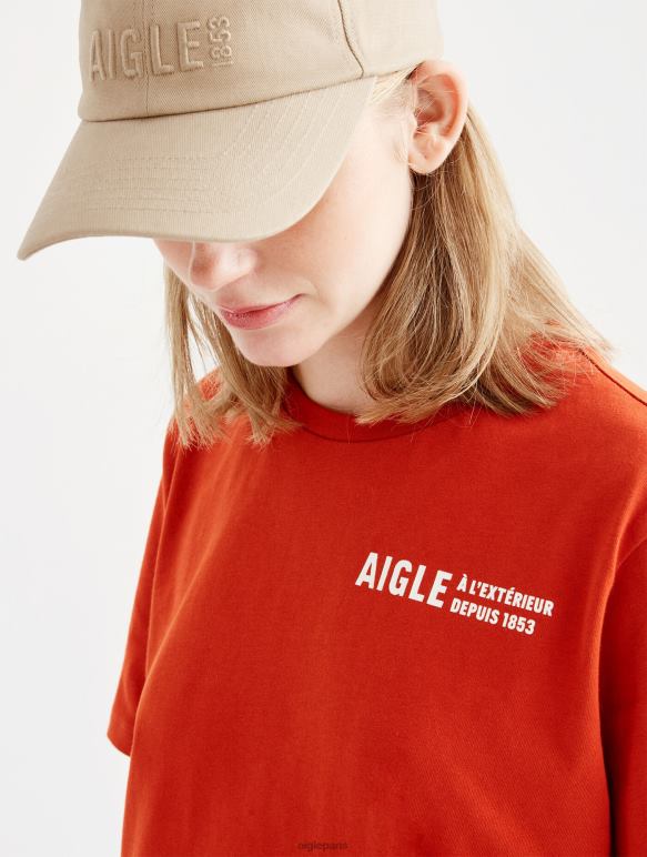 femmes goji Aigle t-shirt à col rond en coton biologique vêtements 2F486546