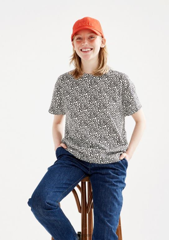 femmes lait pr Aigle t-shirt à manches courtes vêtements 2F486563