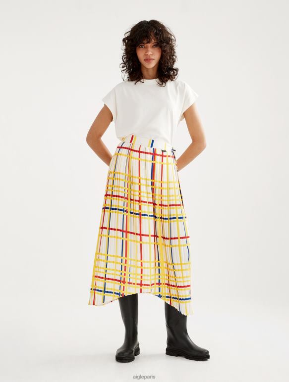 femmes Mondrian Aigle x Centre Pompidou jupe longue plissée vêtements 2F486583