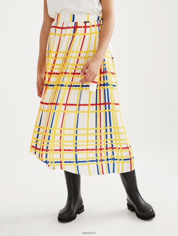 femmes Mondrian Aigle x Centre Pompidou jupe longue plissée vêtements 2F486583