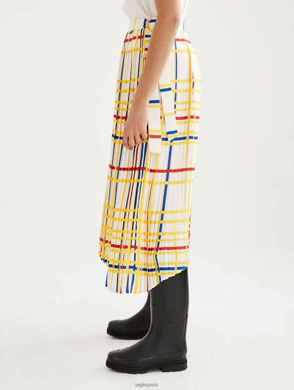 femmes Mondrian Aigle x Centre Pompidou jupe longue plissée vêtements 2F486583
