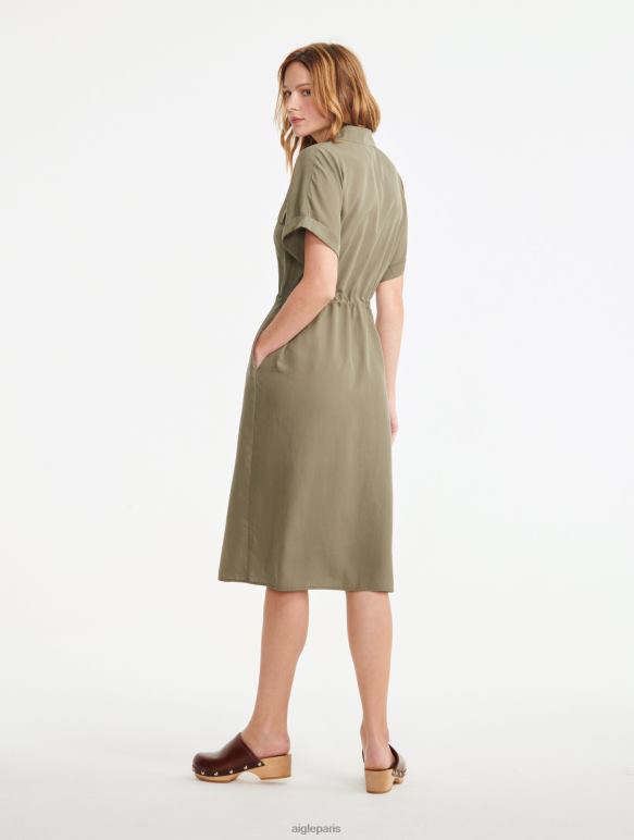 femmes taillis Aigle robe-chemise à manches courtes vêtements 2F486694